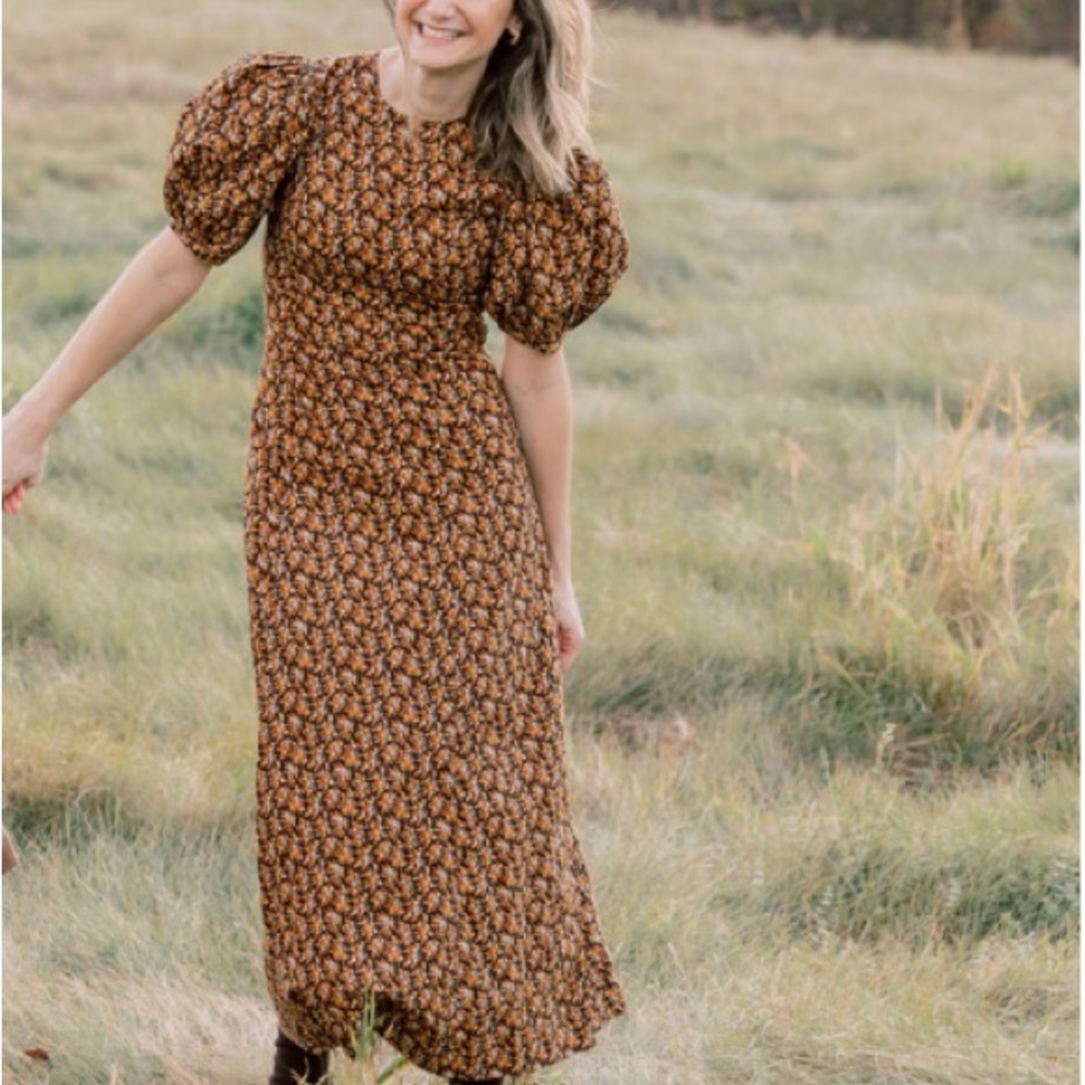 Doen Blair Dress Dark Floral XXS